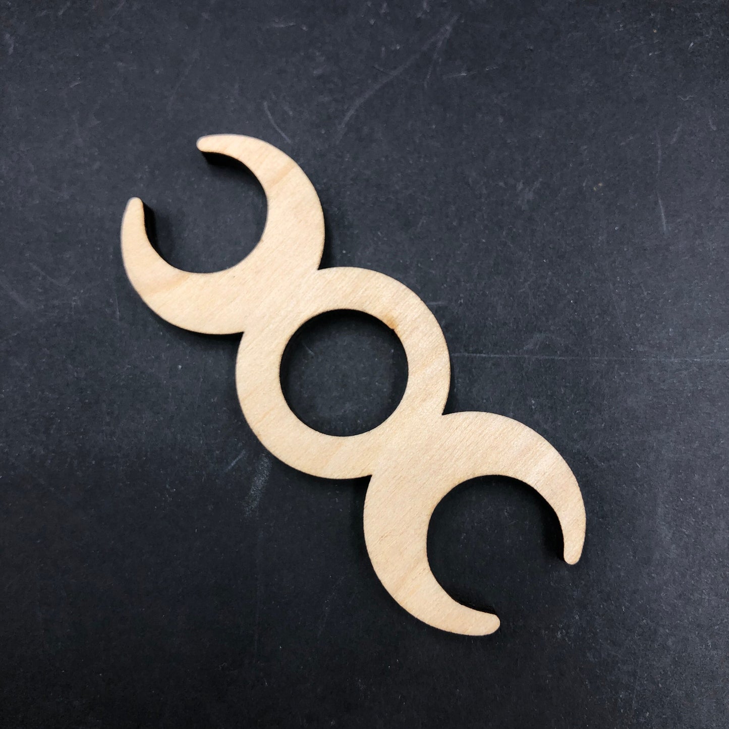 Triple Crescent Moon Mini Wood *Stand Only*—POL7