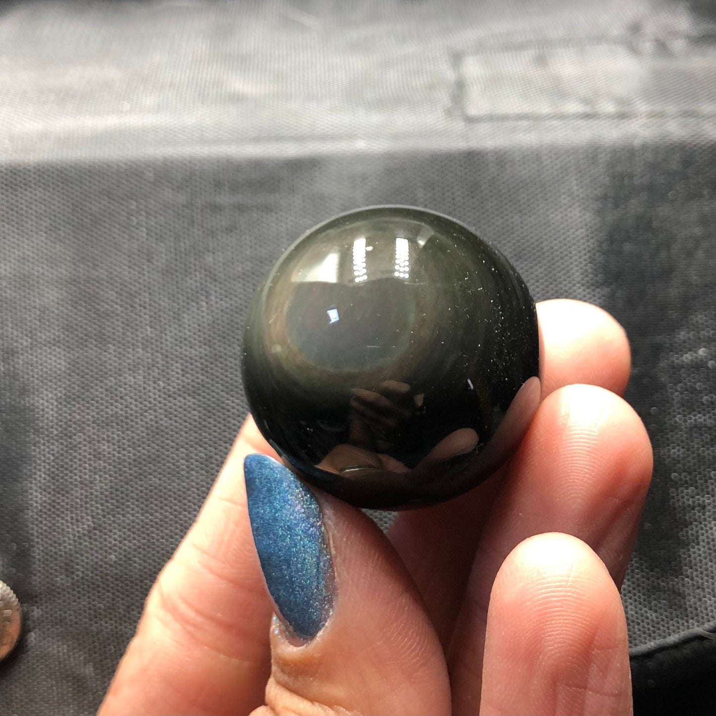 Rainbow Obsidian Polished Mini Sphere, Mexico—POL8