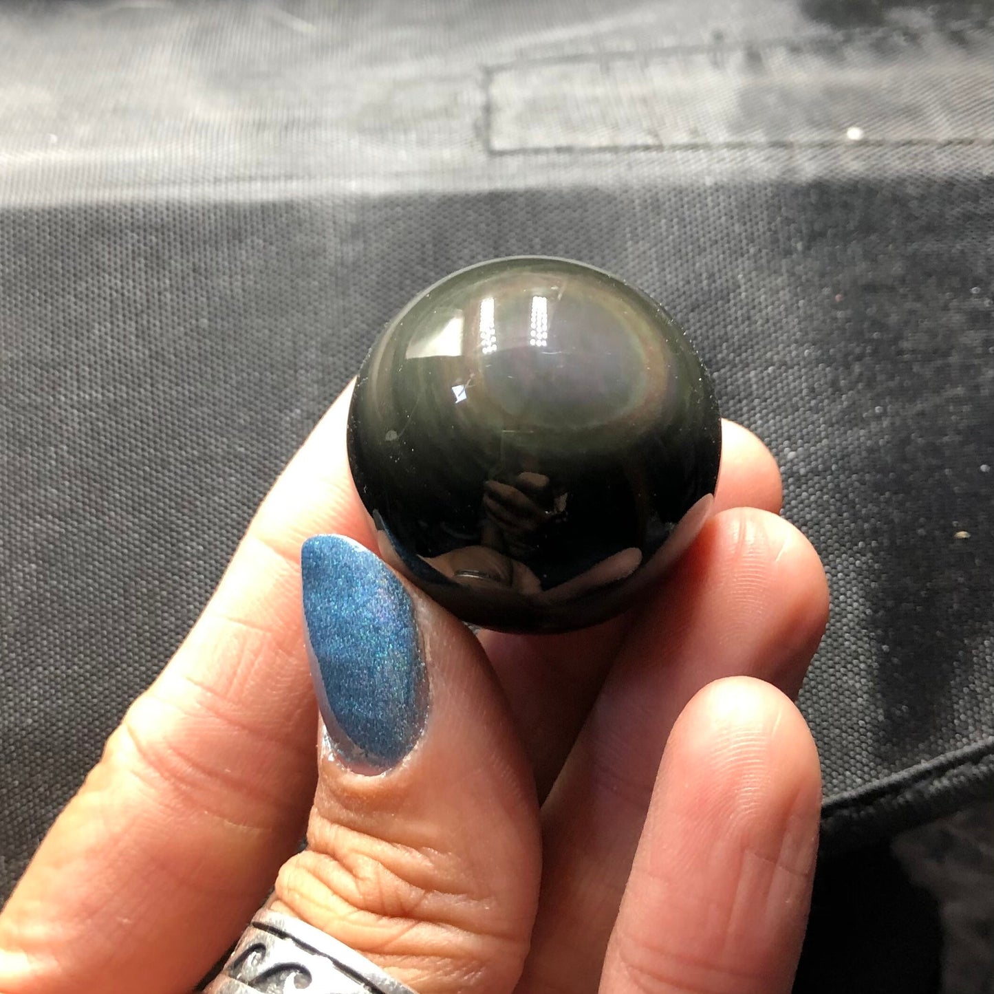 Rainbow Obsidian Polished Mini Sphere, Mexico—POL8