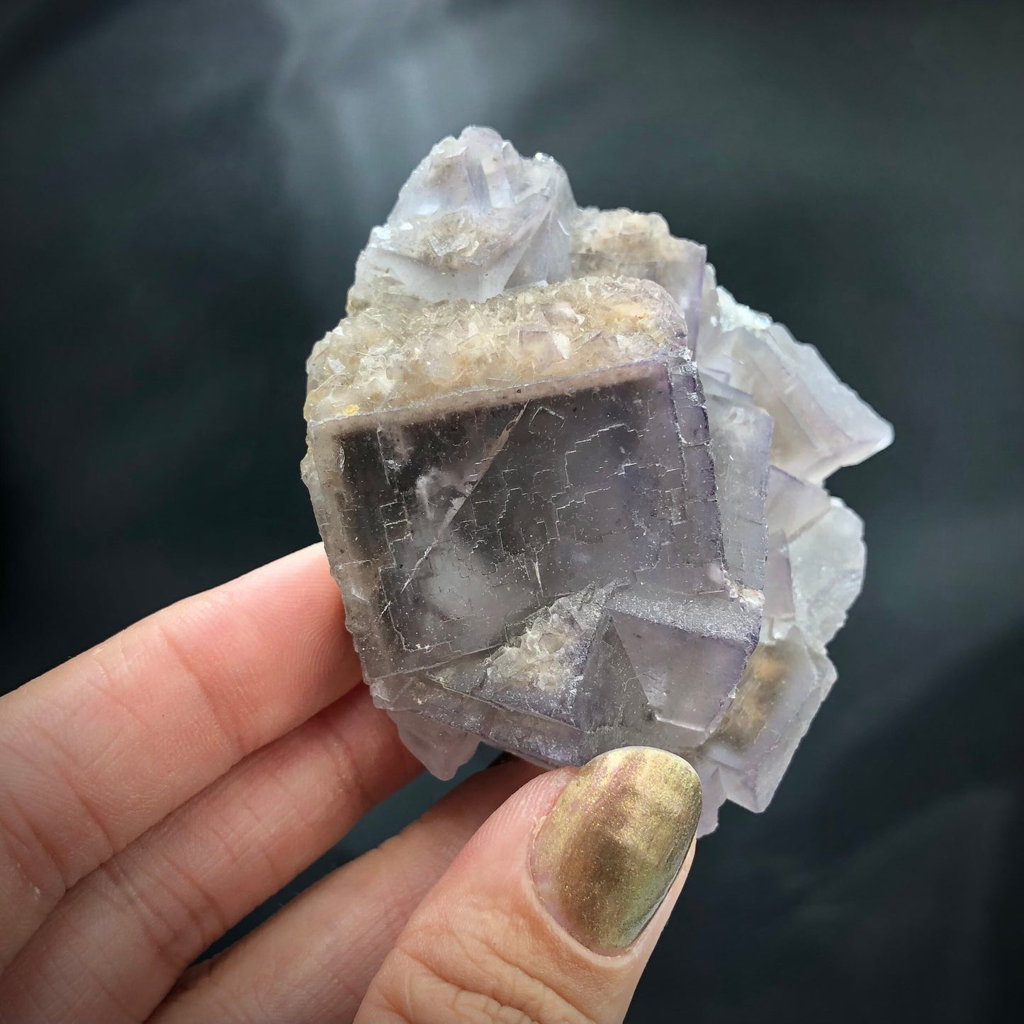 Fluorite & Quartz Cluster, Loralai, Pakistan—FLUO11