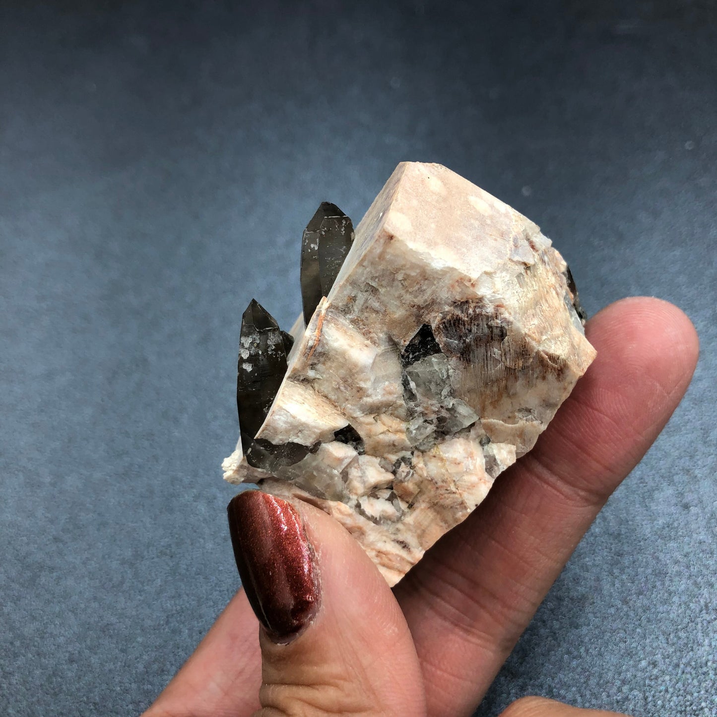 Smoky Quartz & Feldspar Cluster, Lake George, Colorado, USA—SM1