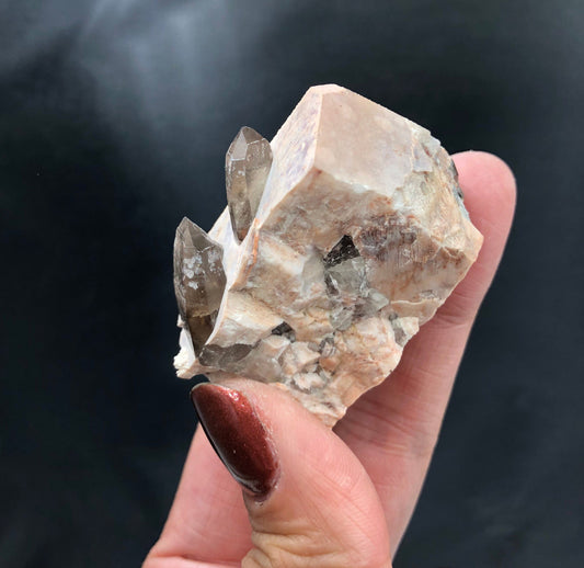 Smoky Quartz & Feldspar Cluster, Lake George, Colorado, USA—SM1