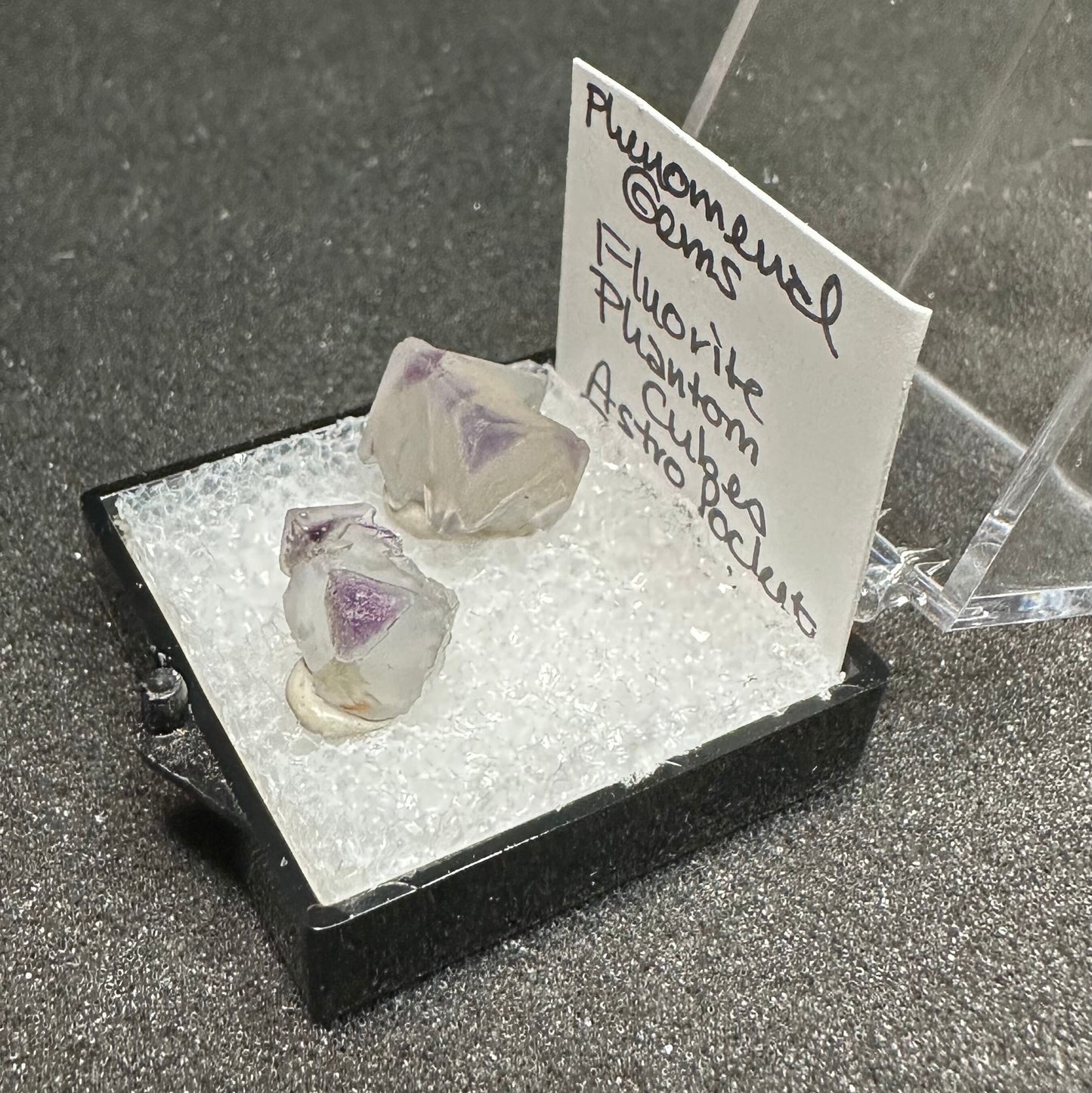 Fluorite Phantom Cubes Pair, Astro Pocket, Colorado USA—TN13