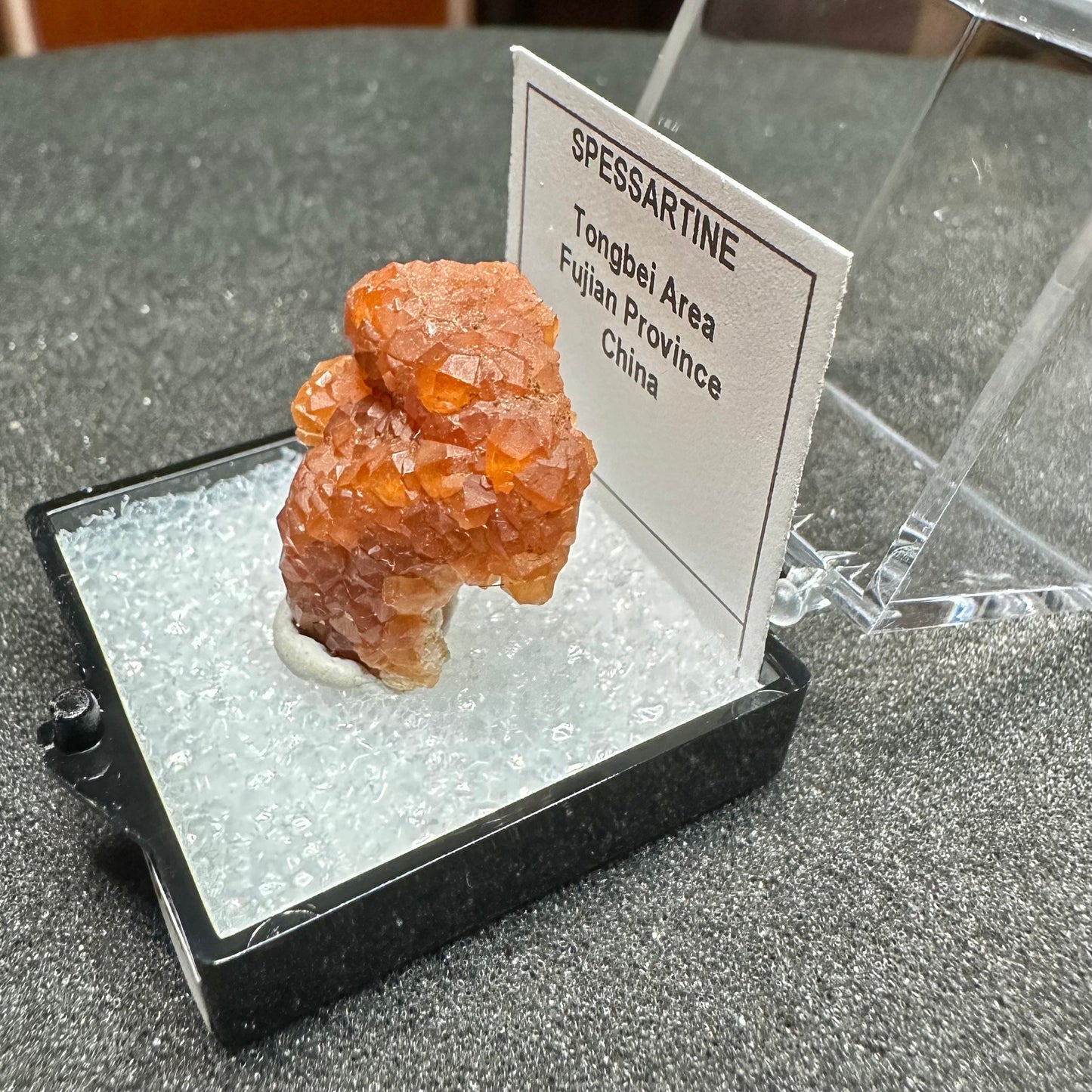 Spessartine Garnets Mini Cluster, Tongbei *Closed*, Fujian, China—TN17