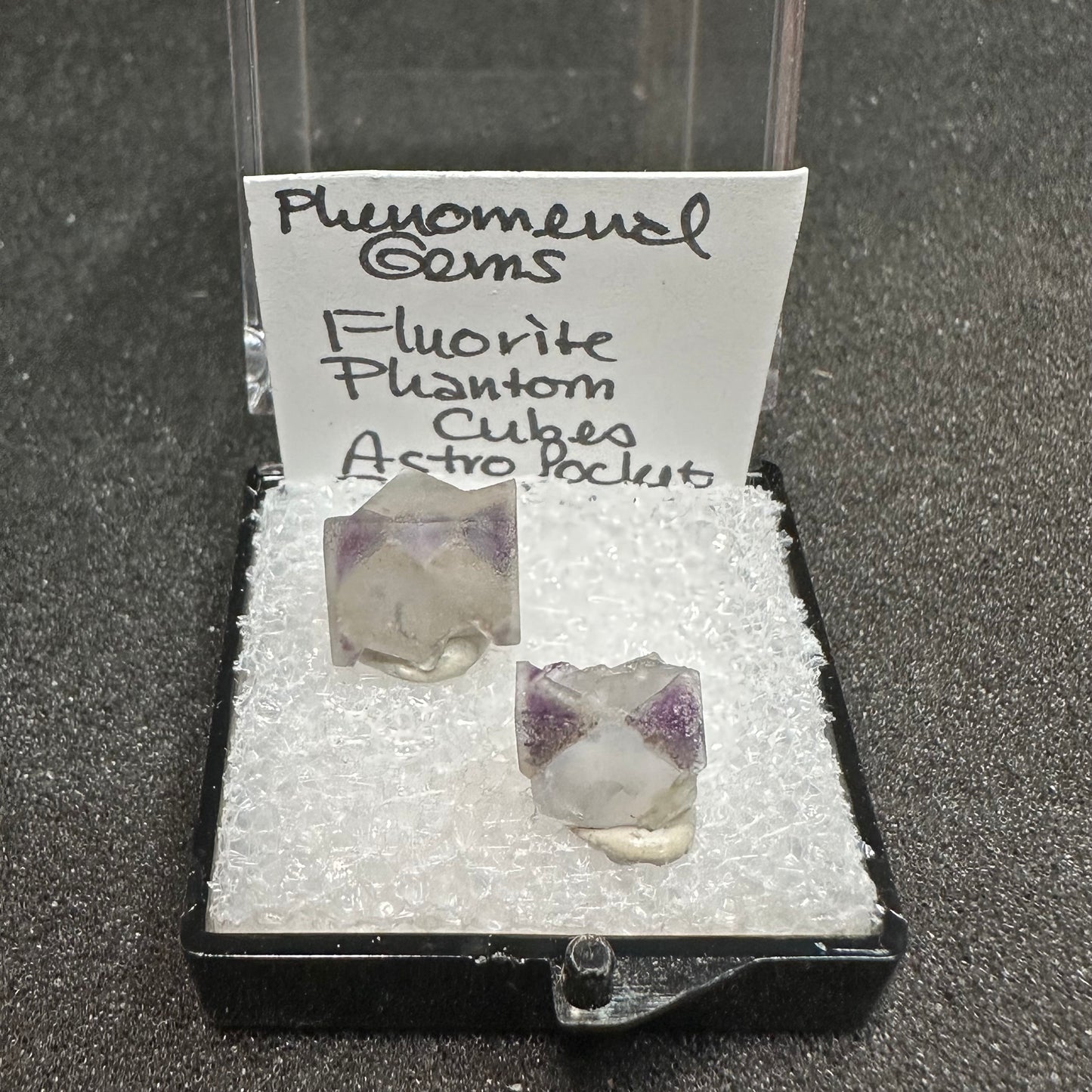 Fluorite Phantom Cubes Pair, Astro Pocket, Colorado USA—TN13