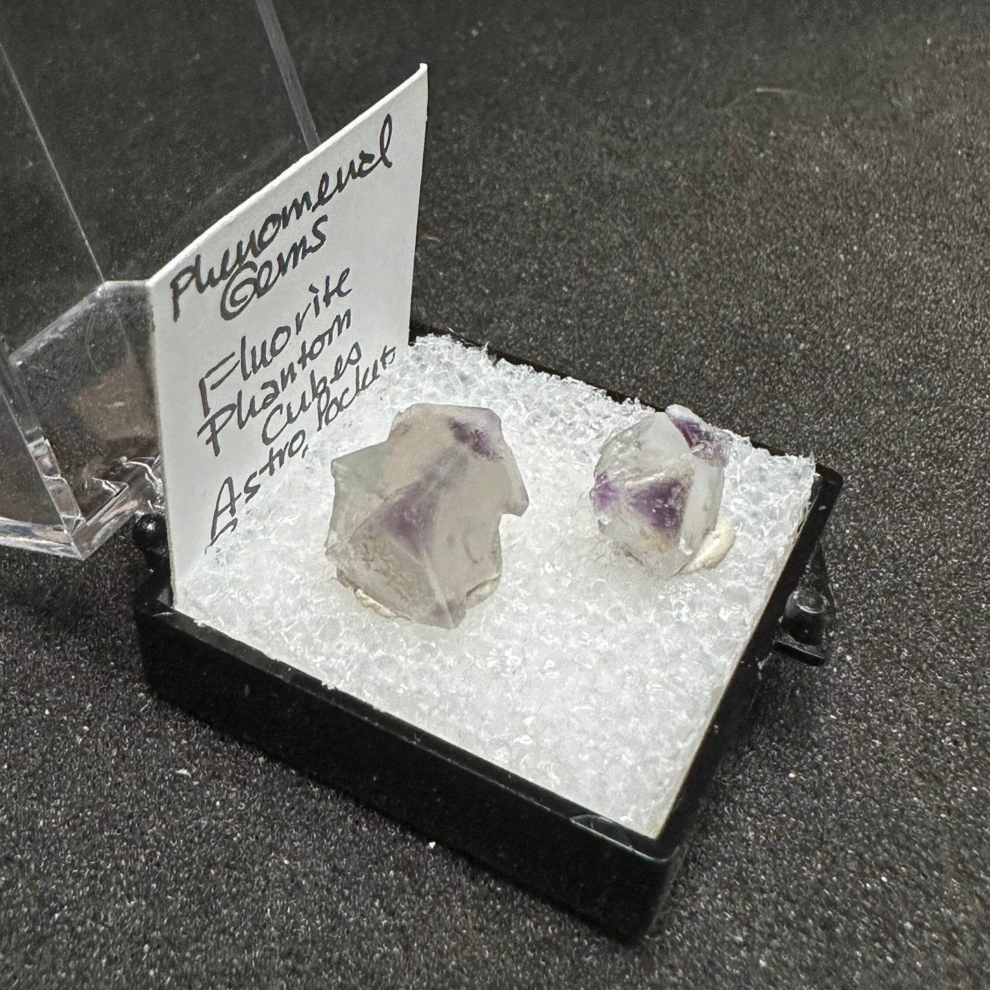 Fluorite Phantom Cubes Pair, Astro Pocket, Colorado USA—TN13