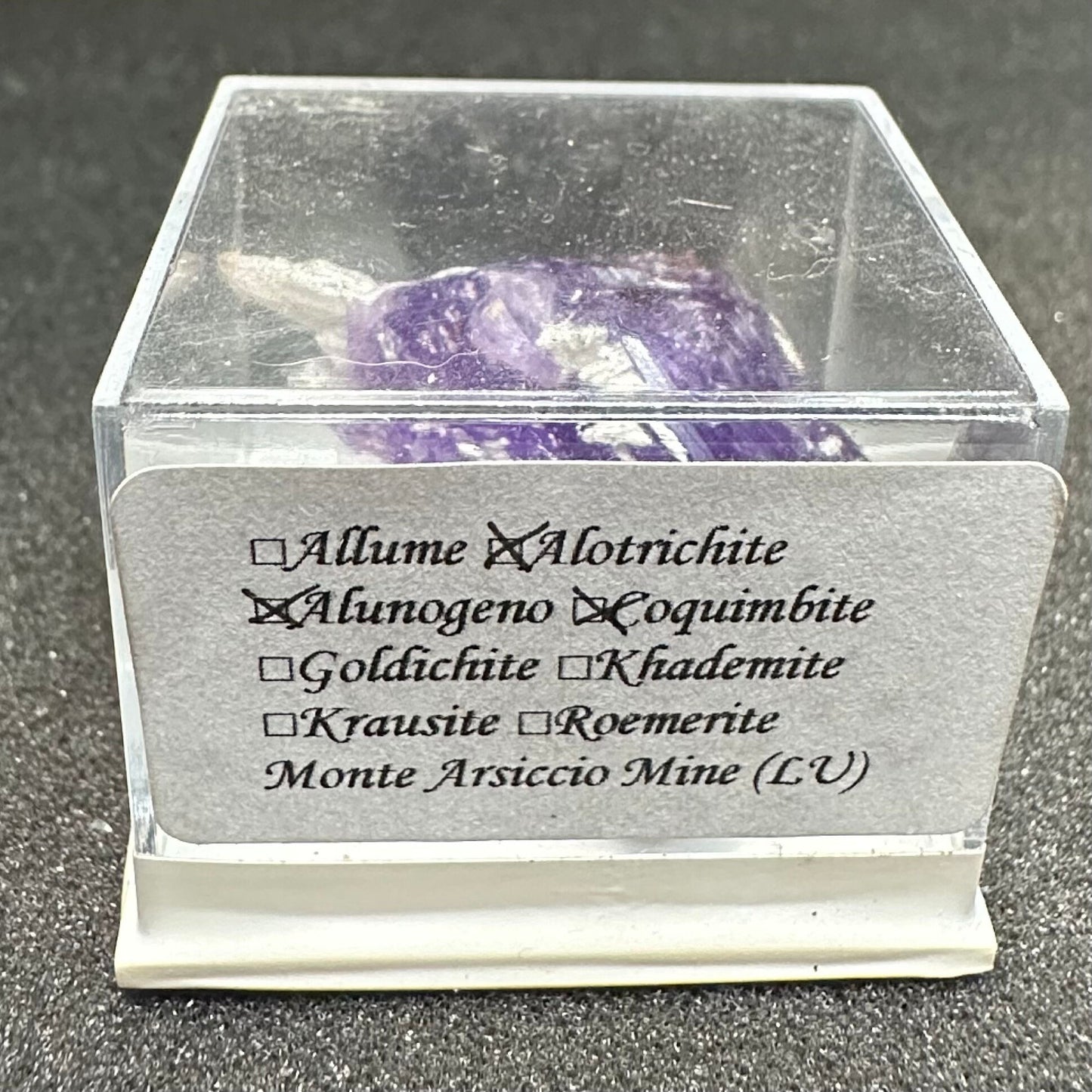 Coquimbite Alunogen Halotrichite *Special Care* Rare, Monte Arsiccio Mine, Italy—TN3