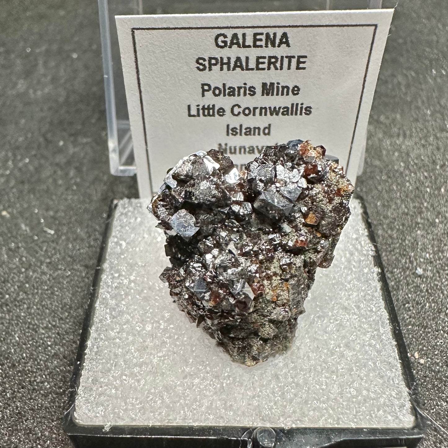 Galena & Sphalerite Cluster, Polaris Mine, Canada—TN7