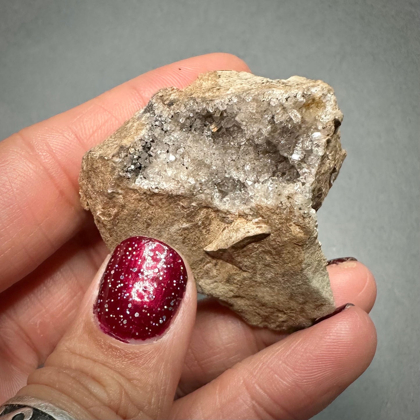 Herkimer Diamond Druzy Quartz Cluster, Mohawk Valley, NY USA—SELF8