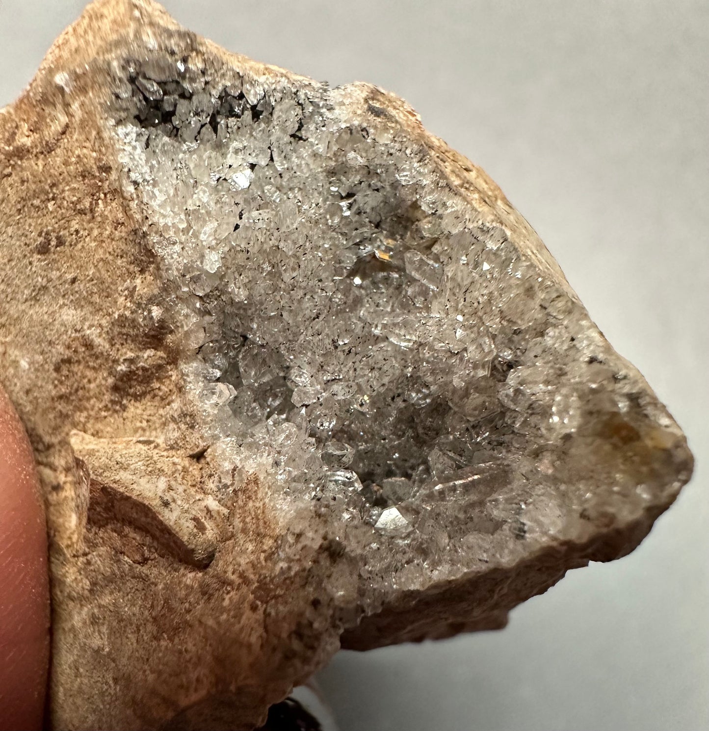 Herkimer Diamond Druzy Quartz Cluster, Mohawk Valley, NY USA—SELF8