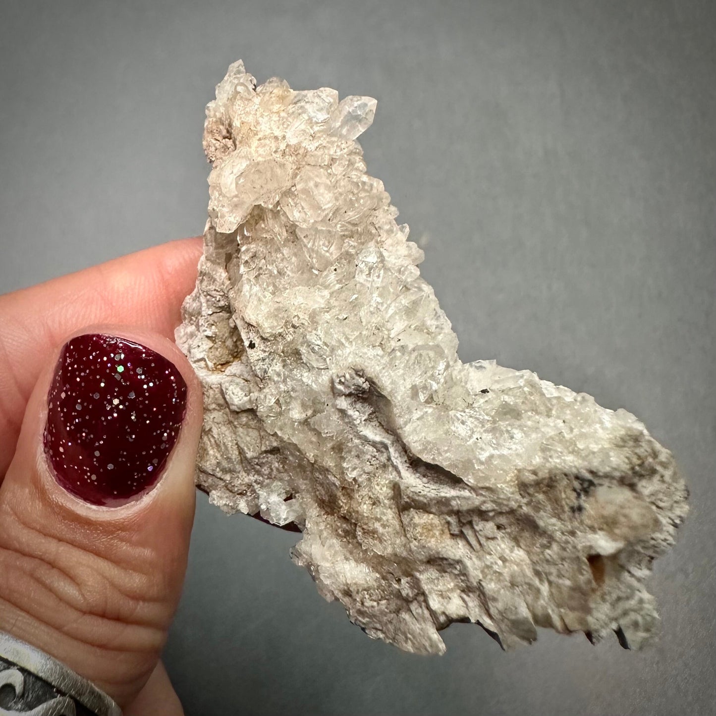 Herkimer Diamond Druzy Quartz Cluster, Mohawk Valley, NY USA—SELF7