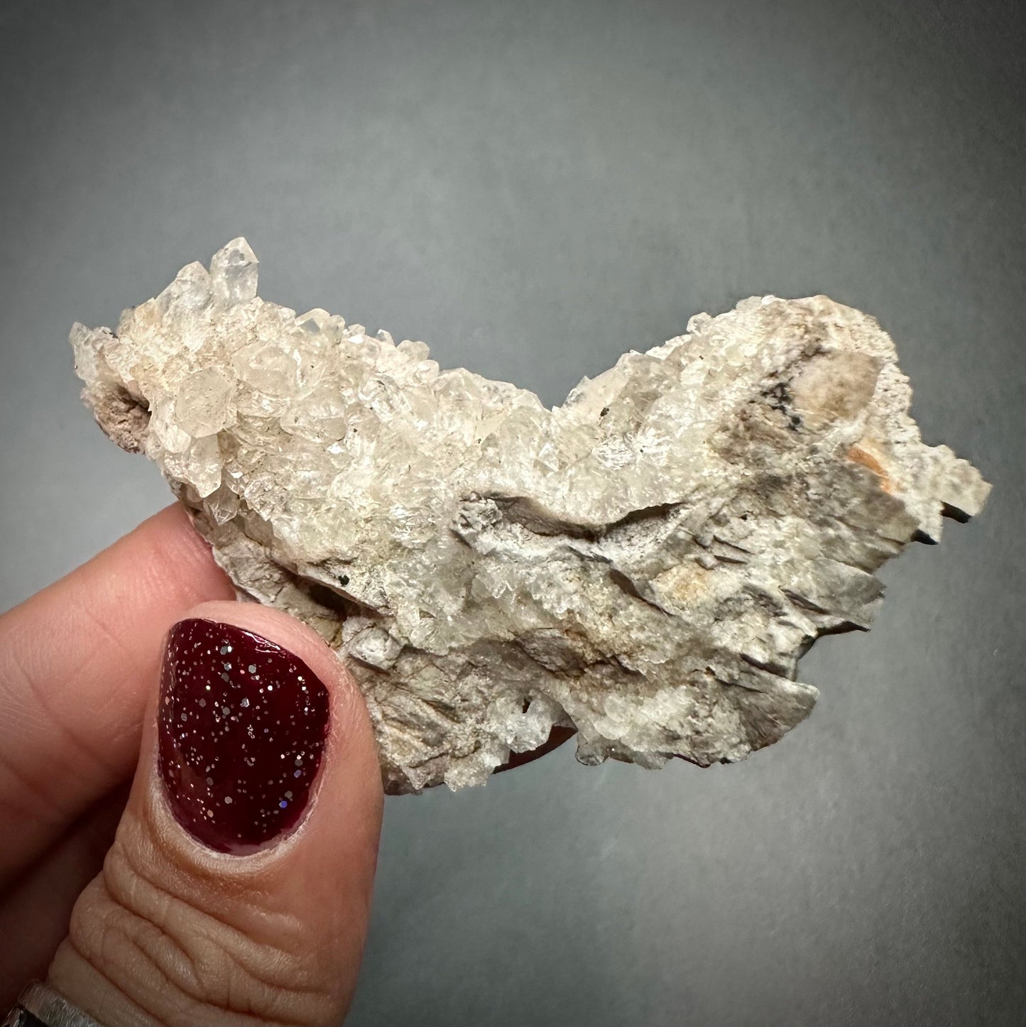 Herkimer Diamond Druzy Quartz Cluster, Mohawk Valley, NY USA—SELF7