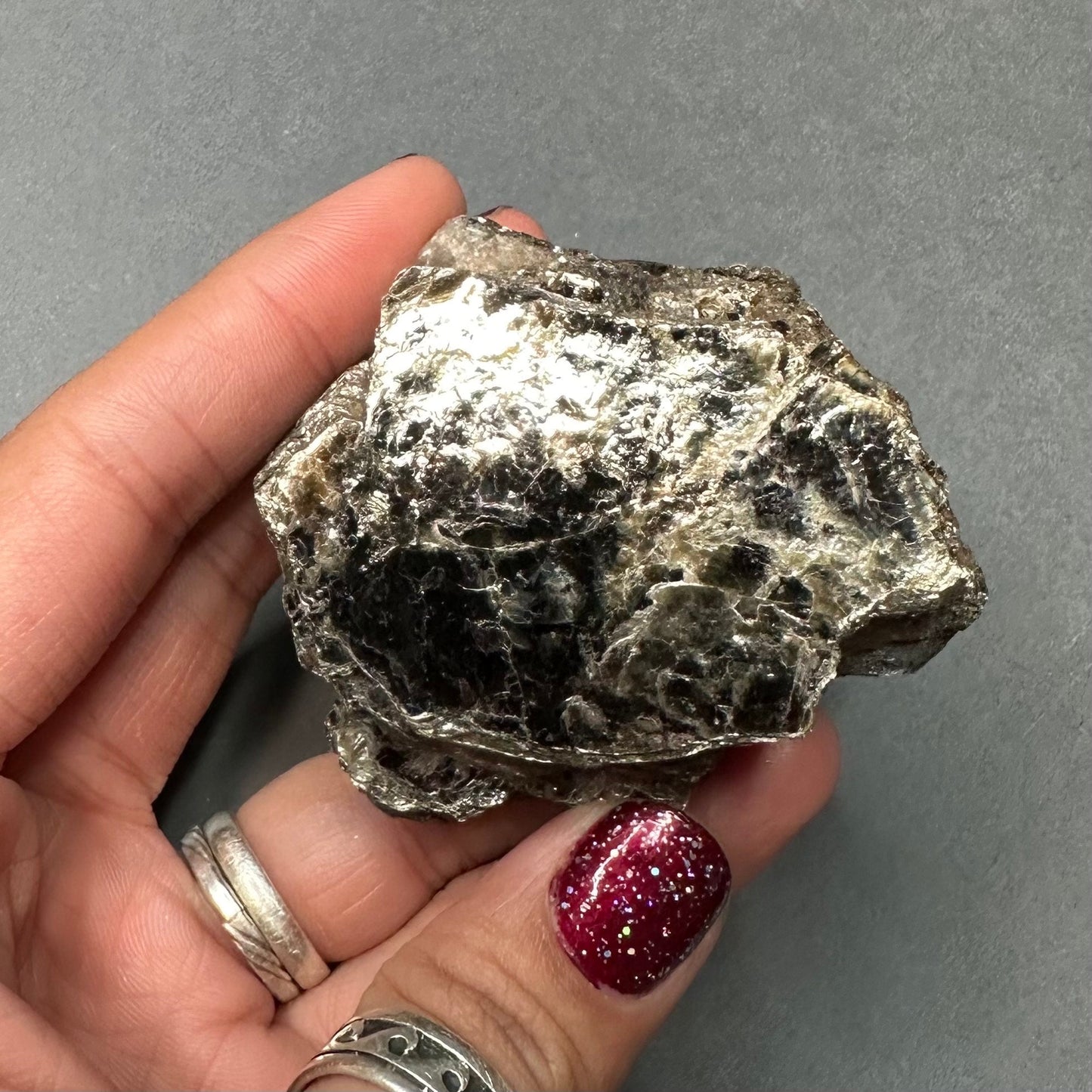 Black Mica Cluster, Powers Farm, Pierrepont, New York USA—SELF11