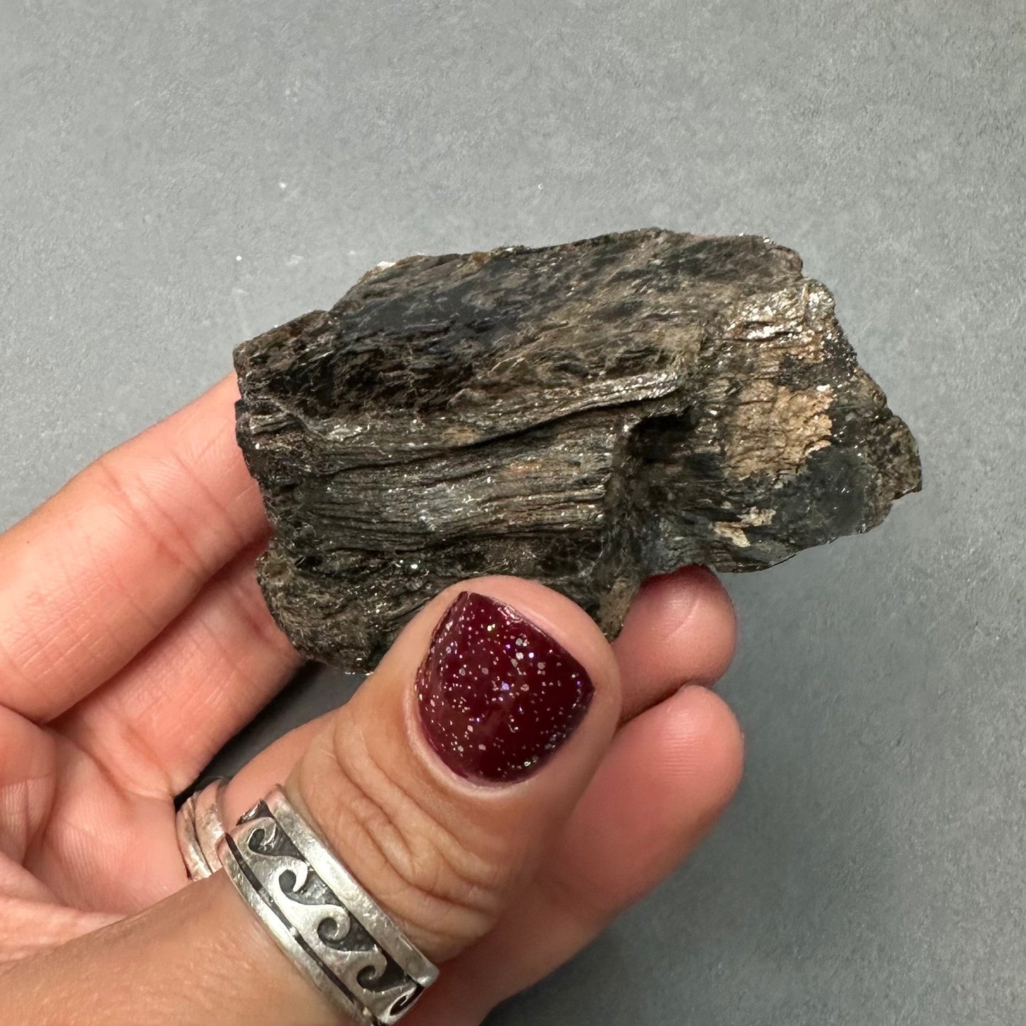 Black Mica Cluster, Powers Farm, Pierrepont, New York USA—SELF11