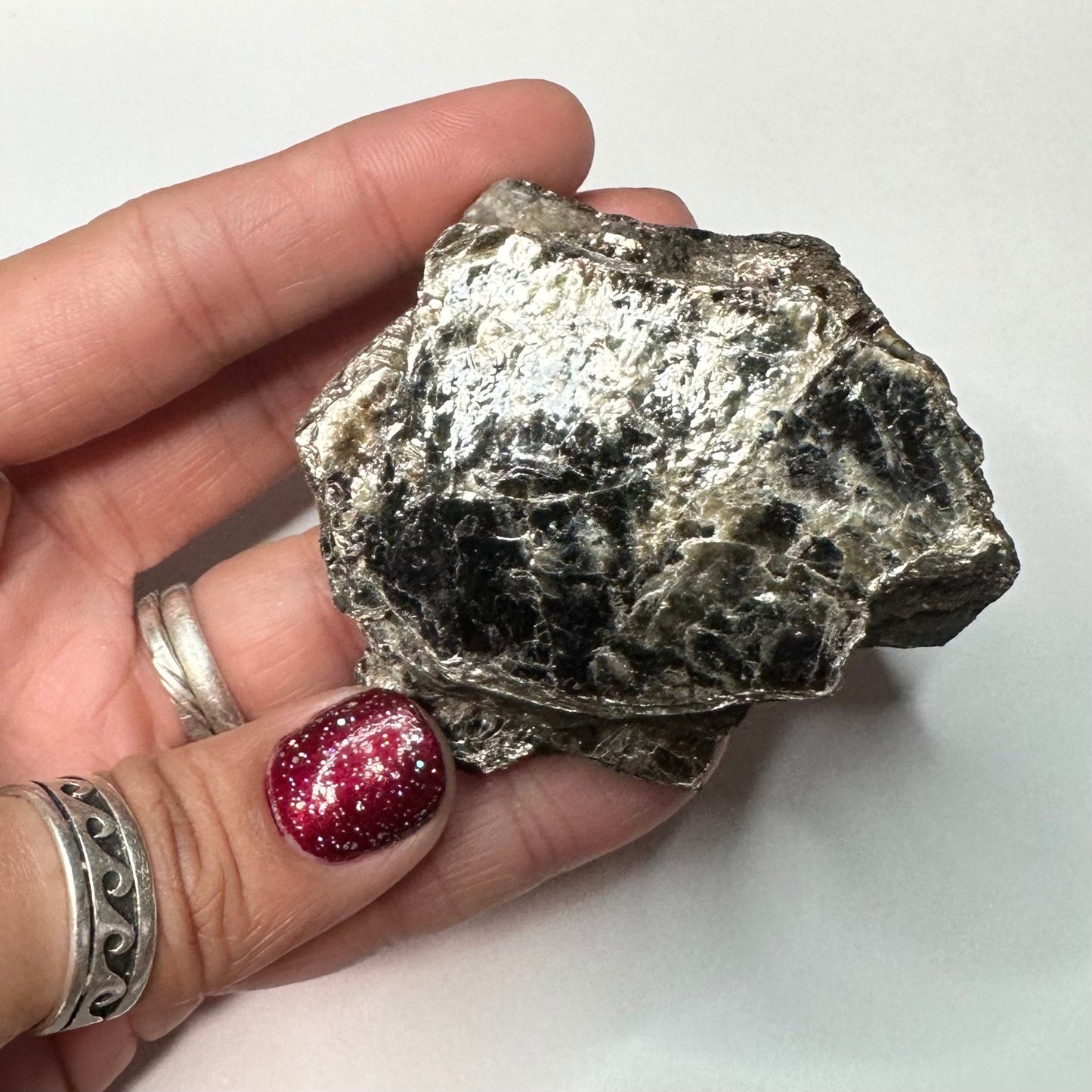 Black Mica Cluster, Powers Farm, Pierrepont, New York USA—SELF11