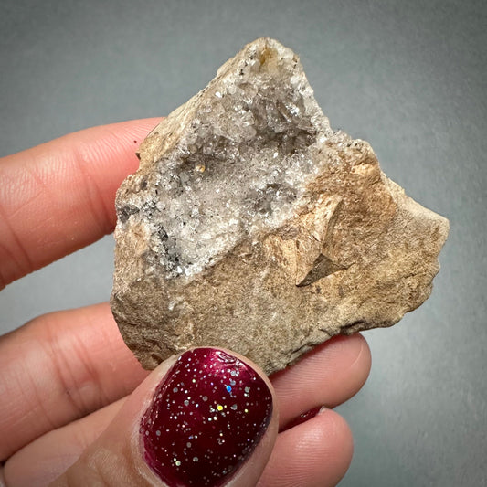 Herkimer Diamond Druzy Quartz Cluster, Mohawk Valley, NY USA—SELF8