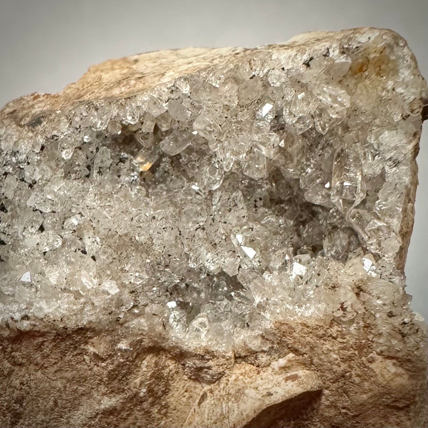 Herkimer Diamond Druzy Quartz Cluster, Mohawk Valley, NY USA—SELF8