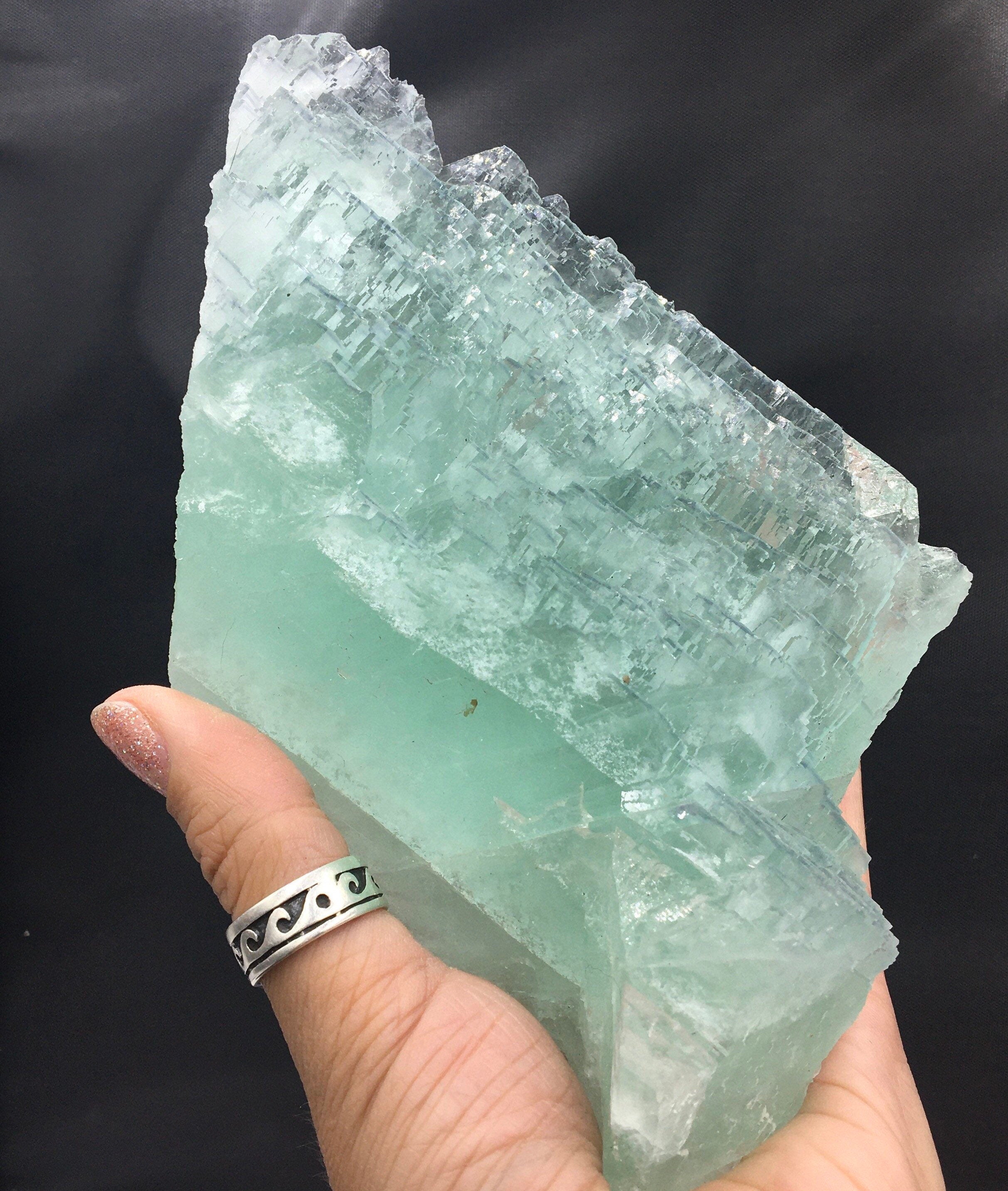 Fluorite Etched top cubic Specimen/unique/Rare