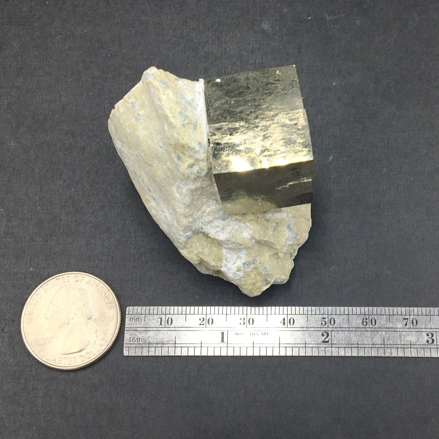 Iron Pyrite Cubic Crystal Cluster, Navajún, Spain—SM7