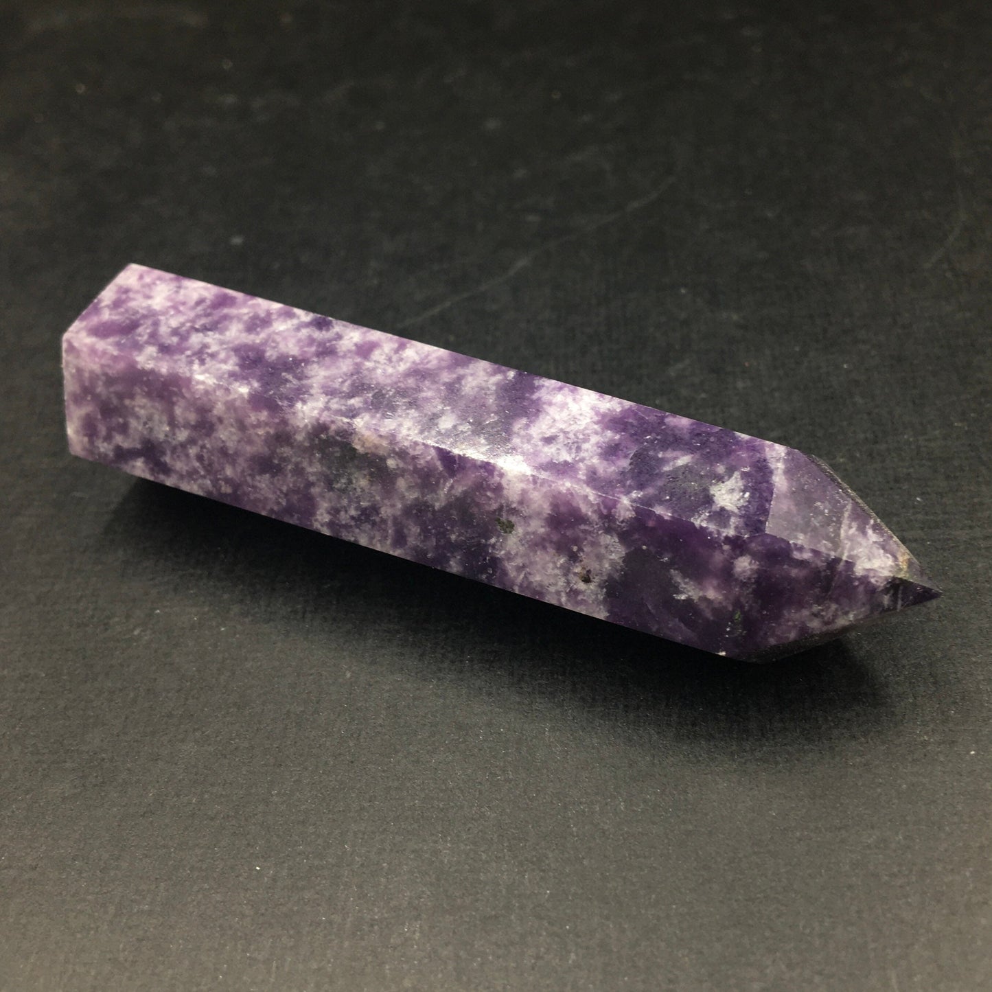 Lepidolite Purple Mica Polished Point—POL25