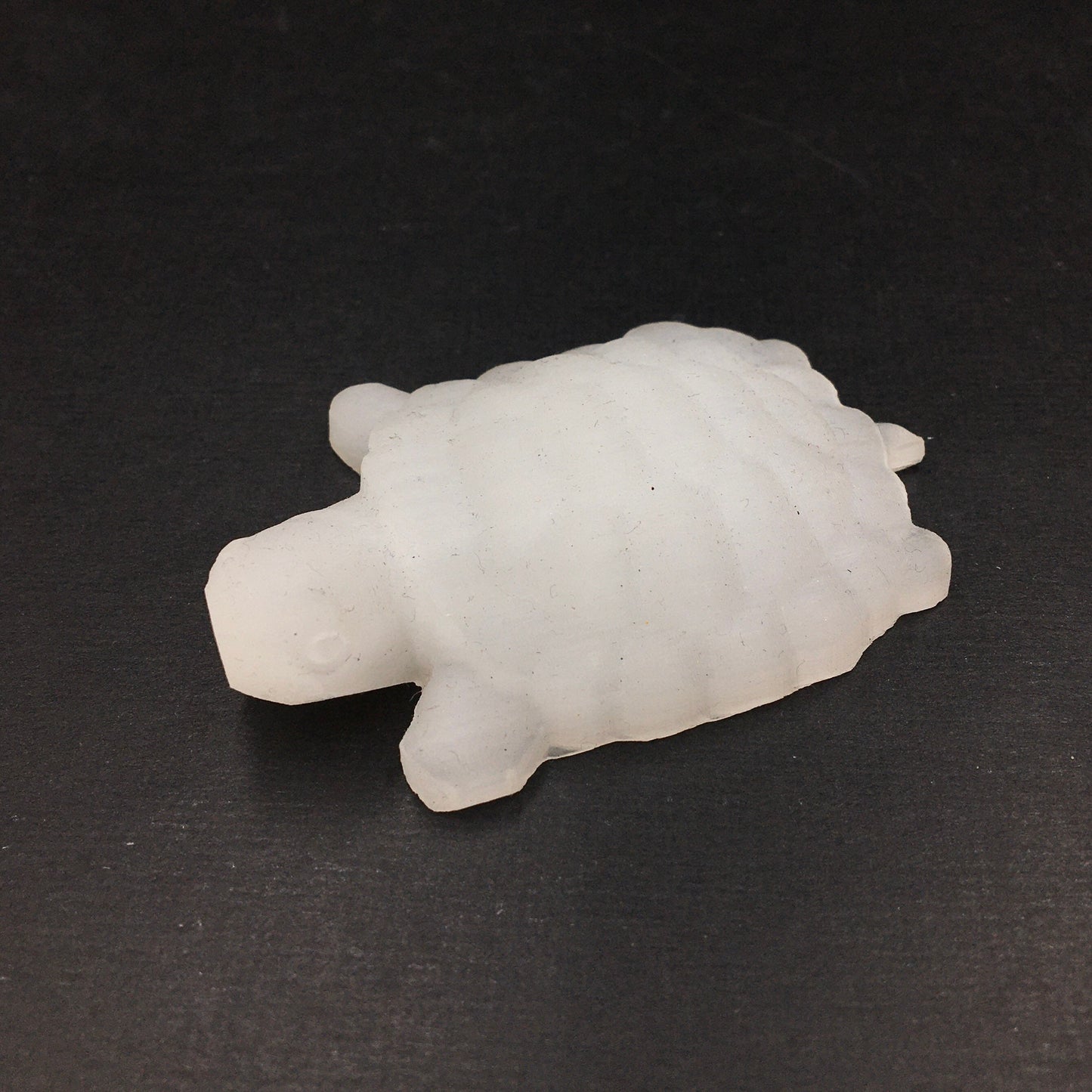 Satin Spar Turtle Tortoise (Fibrous Gypsum, misnomer Selenite) Polished Carving—SM17