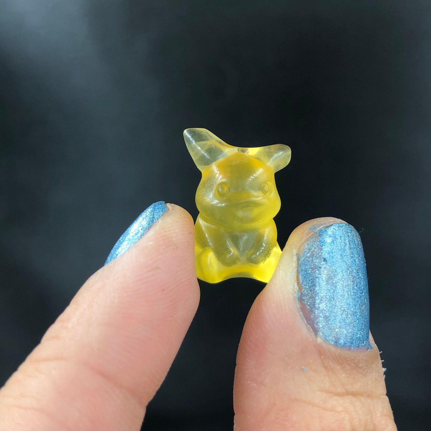 Pikachu Yellow Fluorite Mini Polished Carving—MINI31