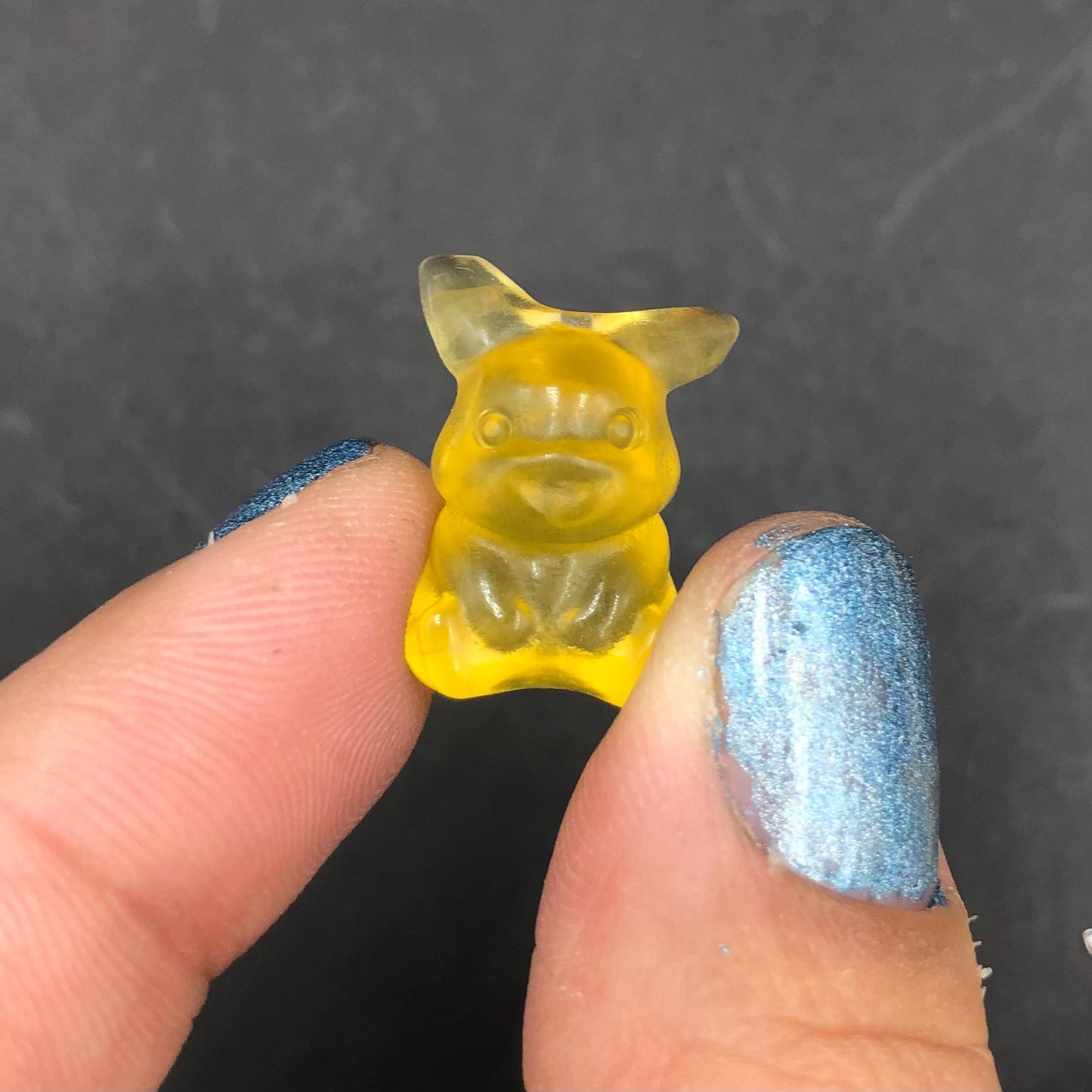 Pikachu Yellow Fluorite Mini Polished Carving—MINI31