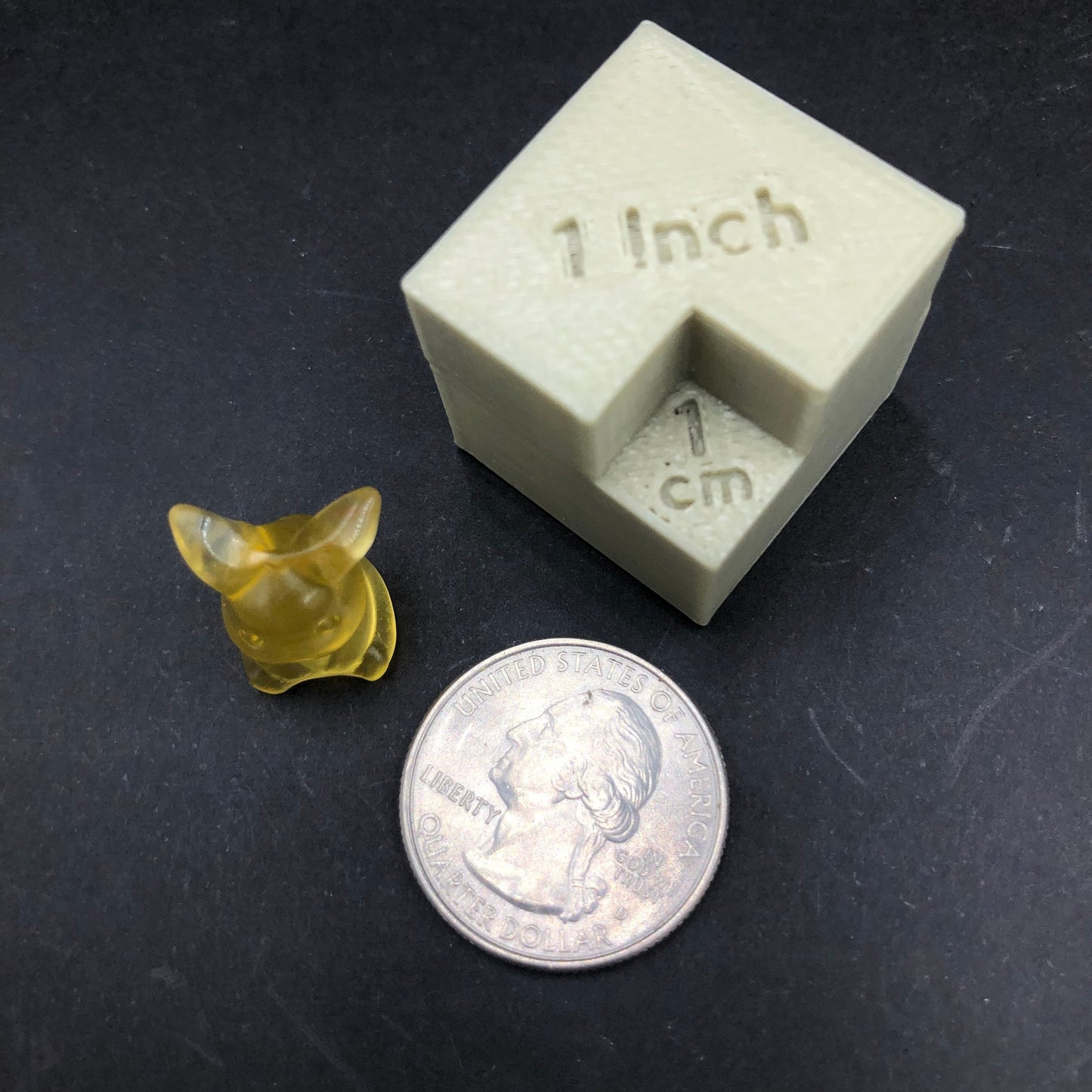 Pikachu Yellow Fluorite Mini Polished Carving—MINI31