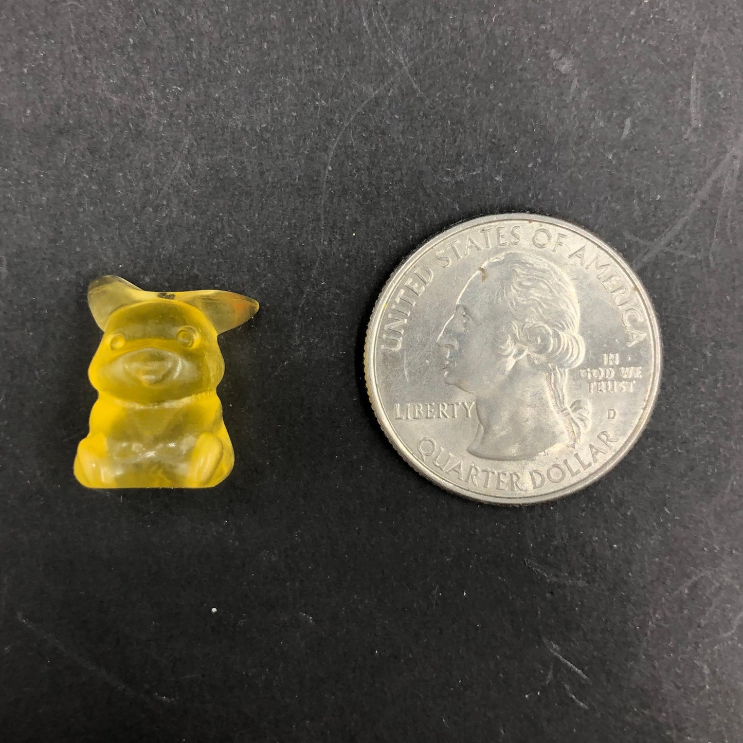 Pikachu Yellow Fluorite Mini Polished Carving—MINI31