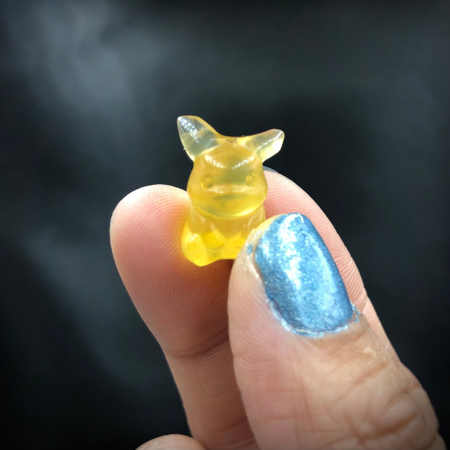 Pikachu Yellow Fluorite Mini Polished Carving—MINI31